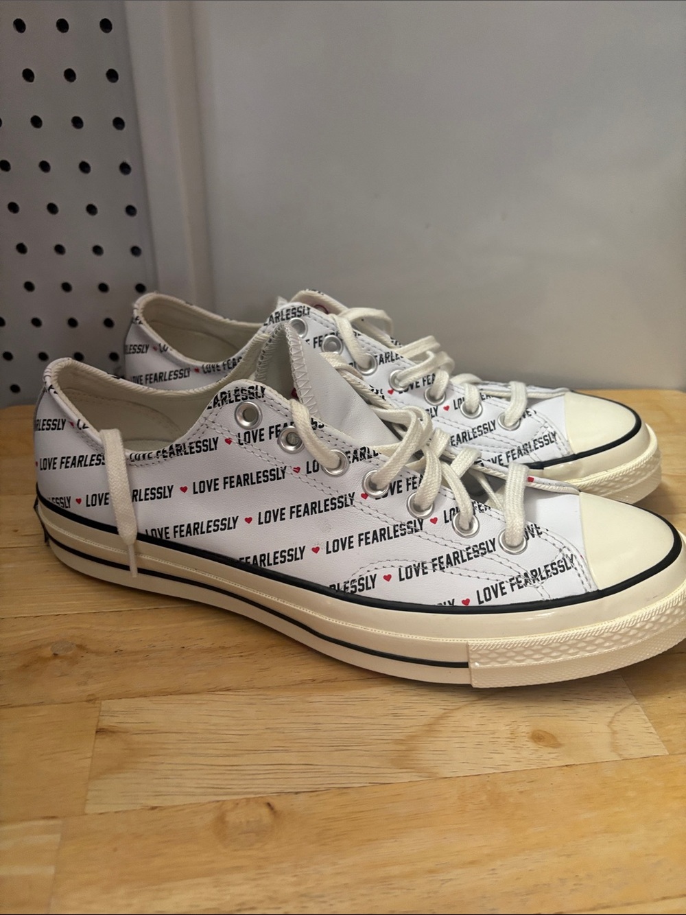 Converse chuck 70 Ox love White "Love size 9.5 Man 11.5 woman